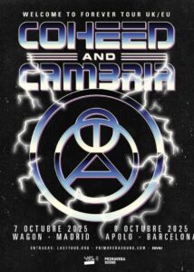Coheed and Cambria anuncian conciertos en Madrid y Barcelona en octubre 2025