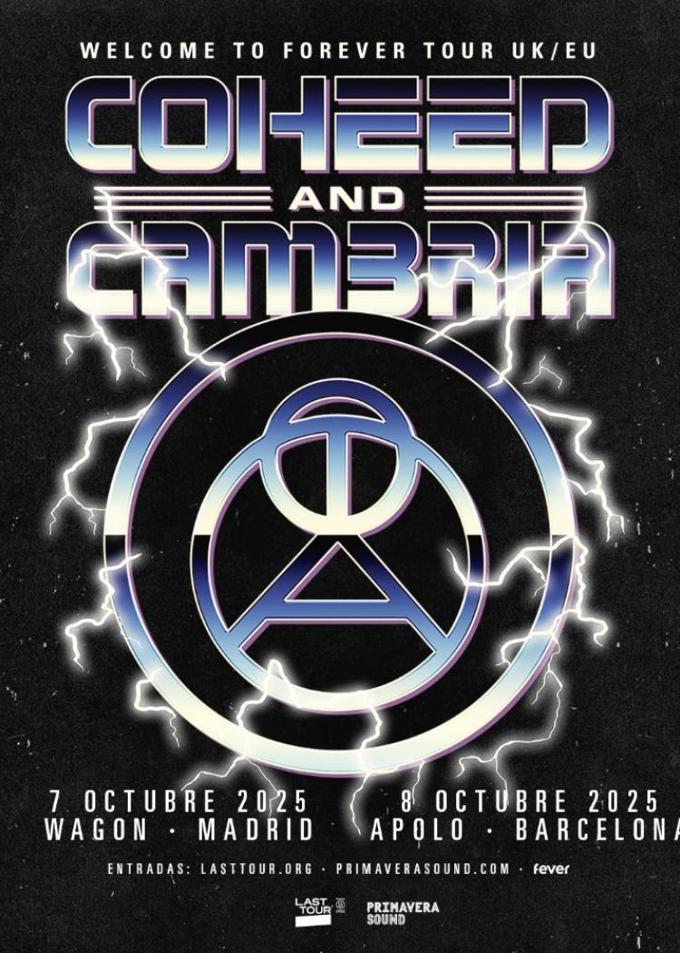 Coheed and Cambria anuncian conciertos en Madrid y Barcelona en octubre 2025