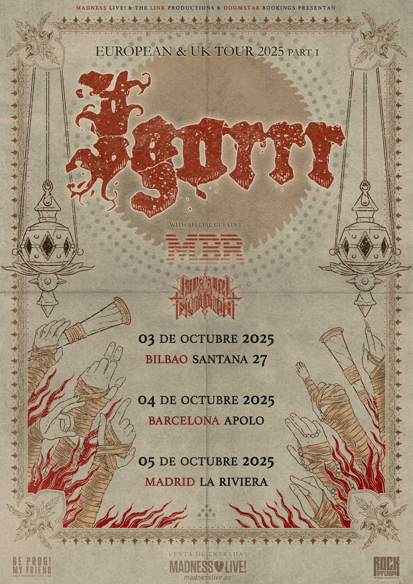Igorrr anuncia tres conciertos en España en octubre de 2025 junto a Imperial Triumphant y Master Boot Record. Fechas en Bilbao, Barcelona y Madrid