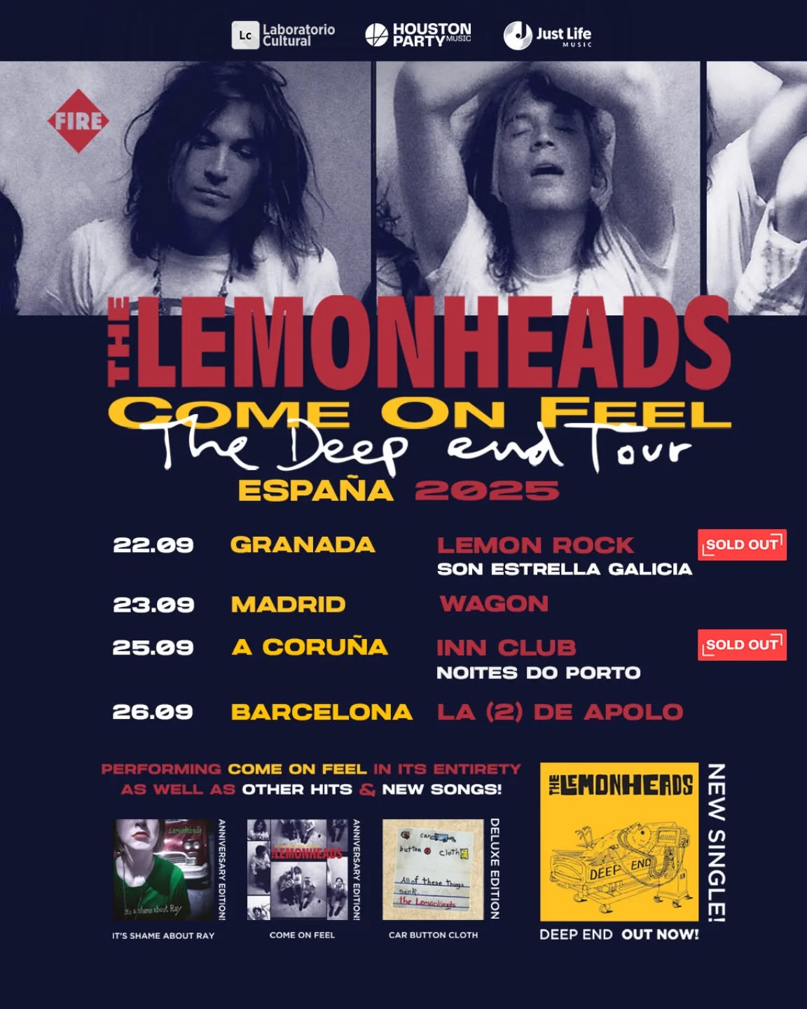 The Lemonheads anuncian gira en España 2025 con "The Deep End Tour"