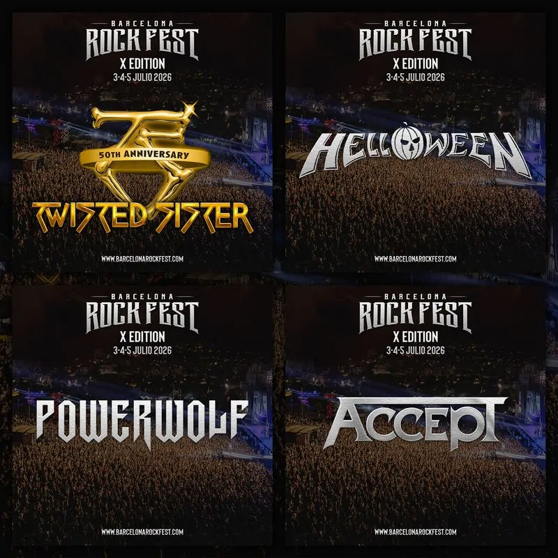 El Rock Fest Barcelona celebrará su 10º aniversario del 3 al 5 de julio de 2026 en Can Zam con Twisted Sister, Helloween, Powerwolf y Accept