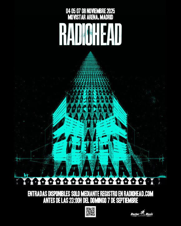 Radiohead anuncia gira 2025 con cuatro conciertos en Madrid