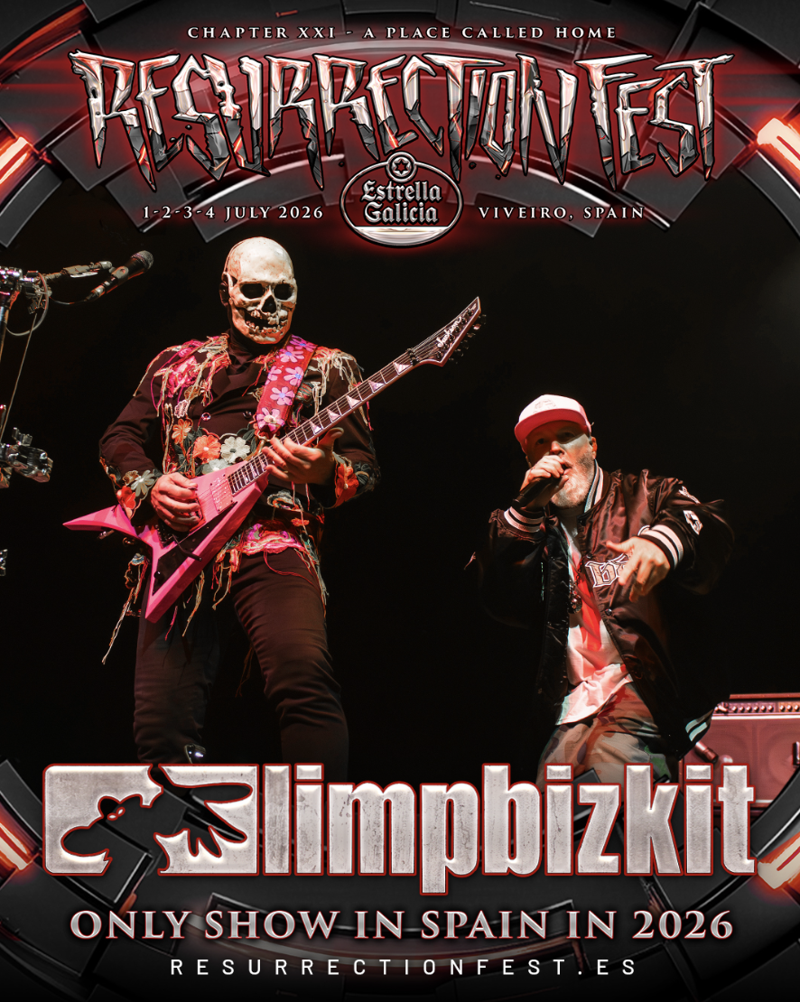 Limp Bizkit será cabeza de cartel del Resurrection Fest Estrella Galicia 2026 en Viveiro. Su único concierto en España tendrá lugar del 1 al 4 de julio